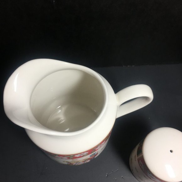 Vintage Charlton Hall Kobe Holiday Ceramic Set 5pc - Picture 10 of 16